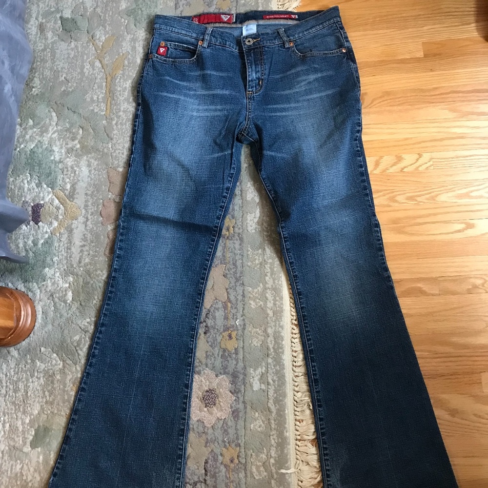 Guess Women's Medium Blue Boot-Cut Jeans